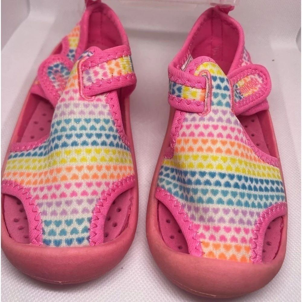 OshKosh B'gosh Aquatic 4 (TD) Multicolor Toddler Girl's Sandals - Size 7 New